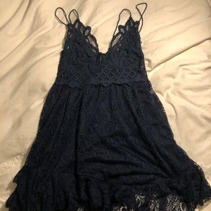 Free People navy dress